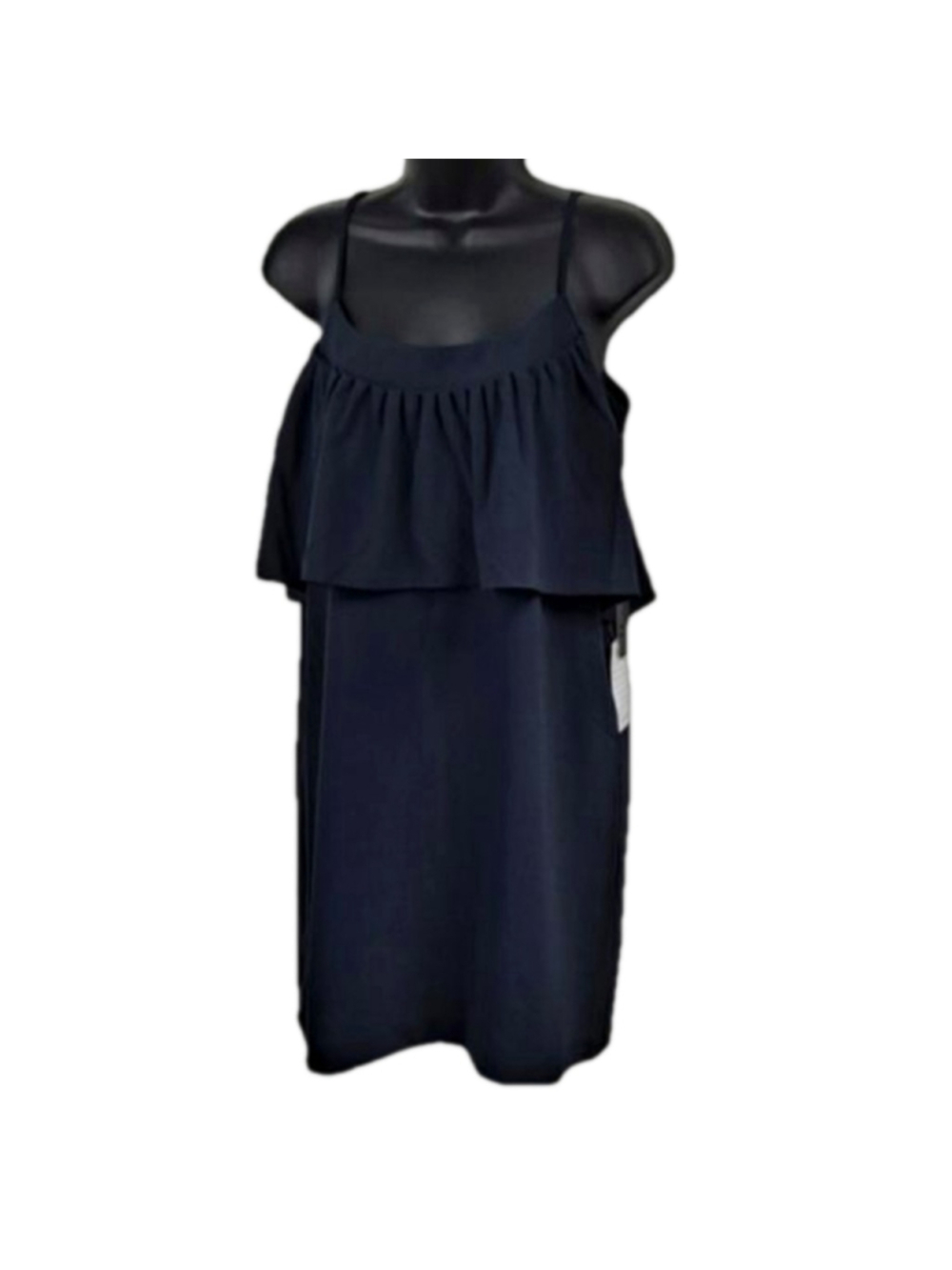 Felicity & Coco Navy Ruffle Dress Large NWT